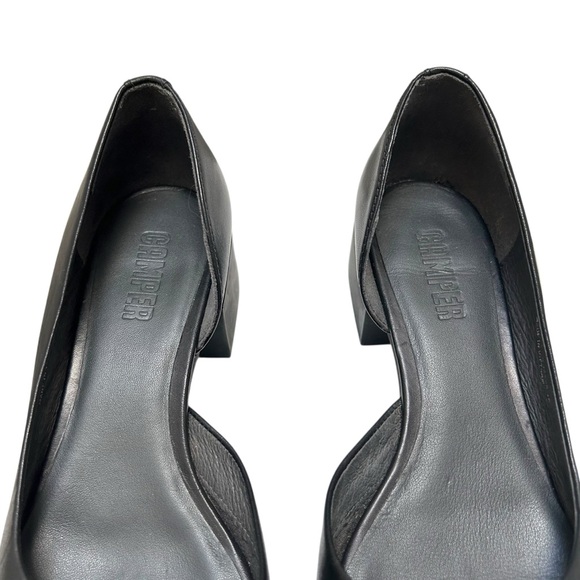Camper Kobo Black Leather Square Heel Pump Womens 38 - Picture 3 of 7